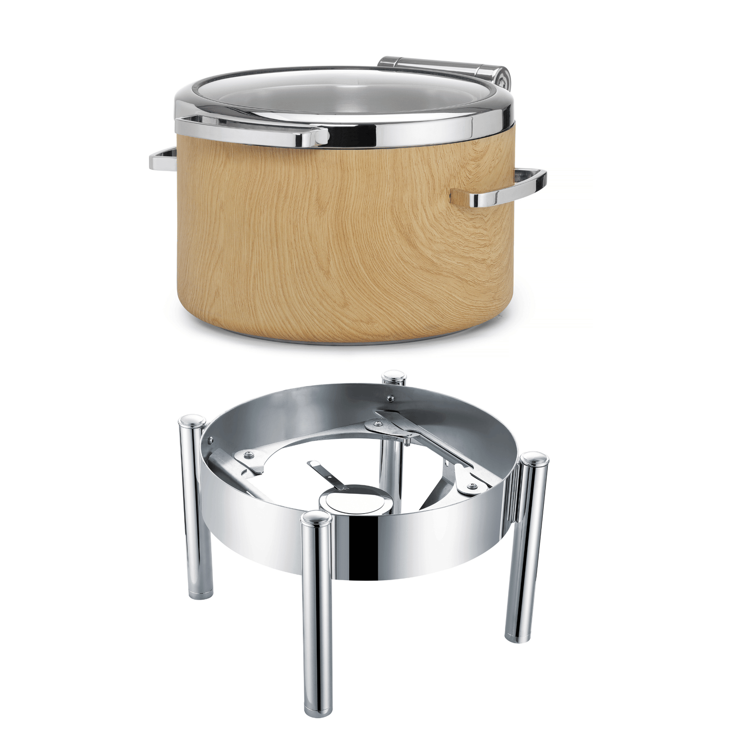 Frame for induction 11l round chafing dish Madeira De Luxe