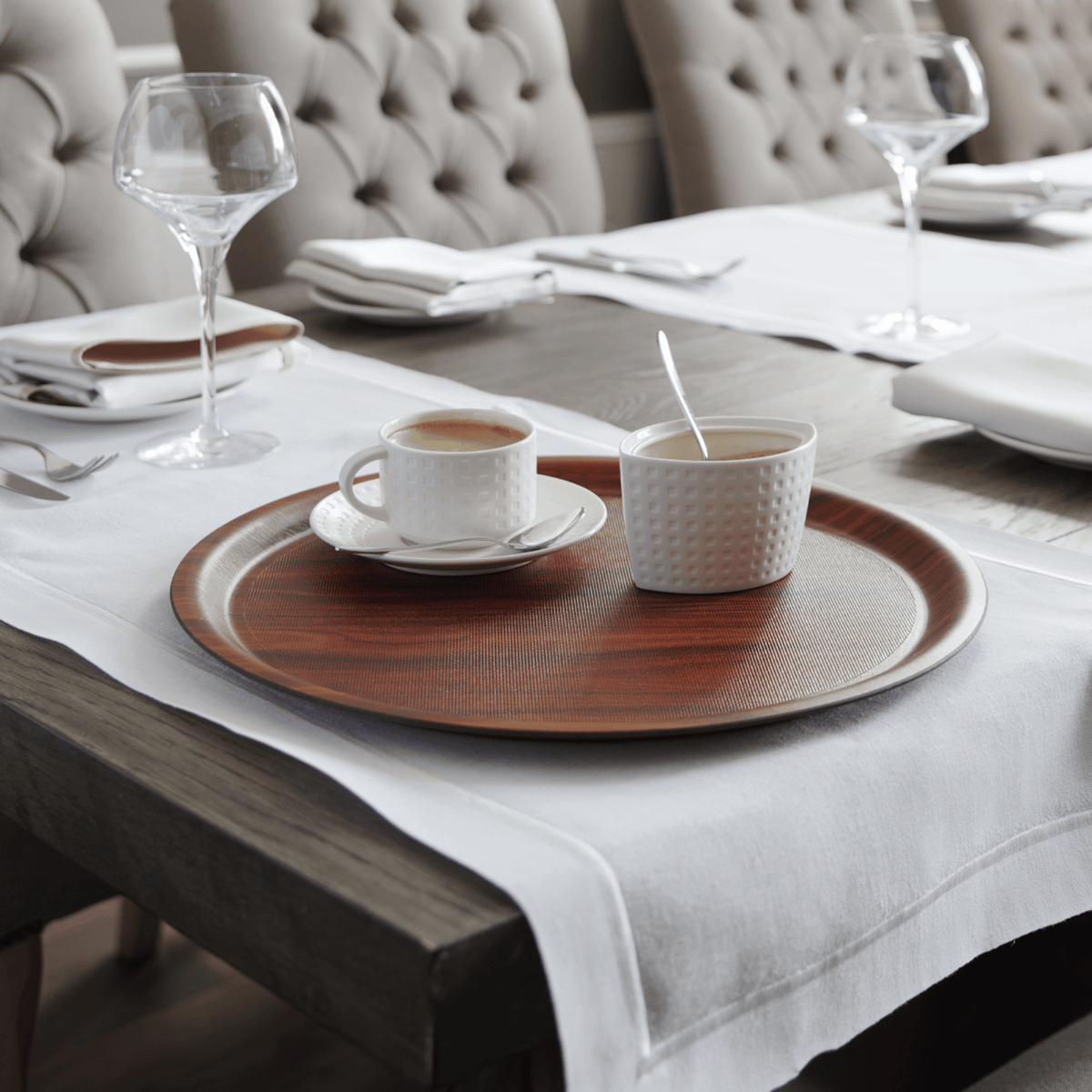 Montana Non-slip Surface Tray, walnut- oval, 290 x 210mm