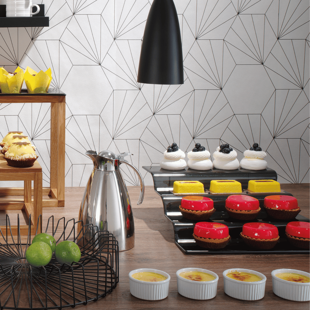Vetro glass buffet stairs