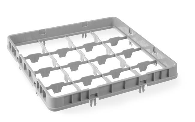 Half Drop Extender 16 compartments - max Ø of the glass: 109 mm