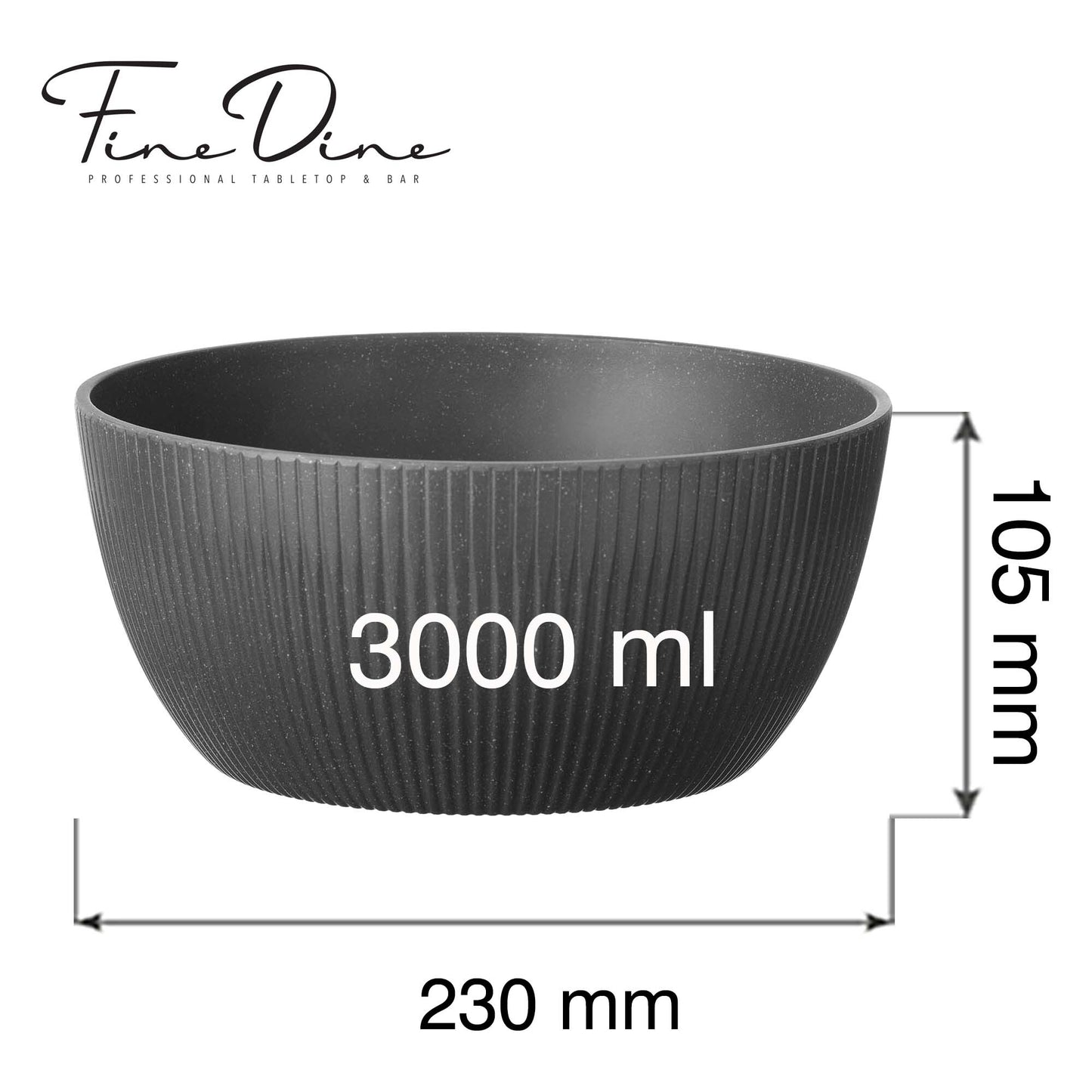 Belize round buffet bowl, 230x(h)105mm