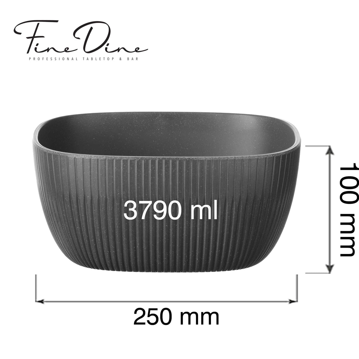 Belize square buffet bowl, 250x250x(h)100mm