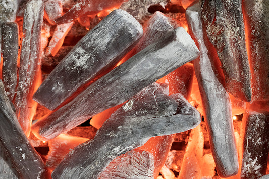 Josper Charcoal Lychee binchō-tan — alight in the oven