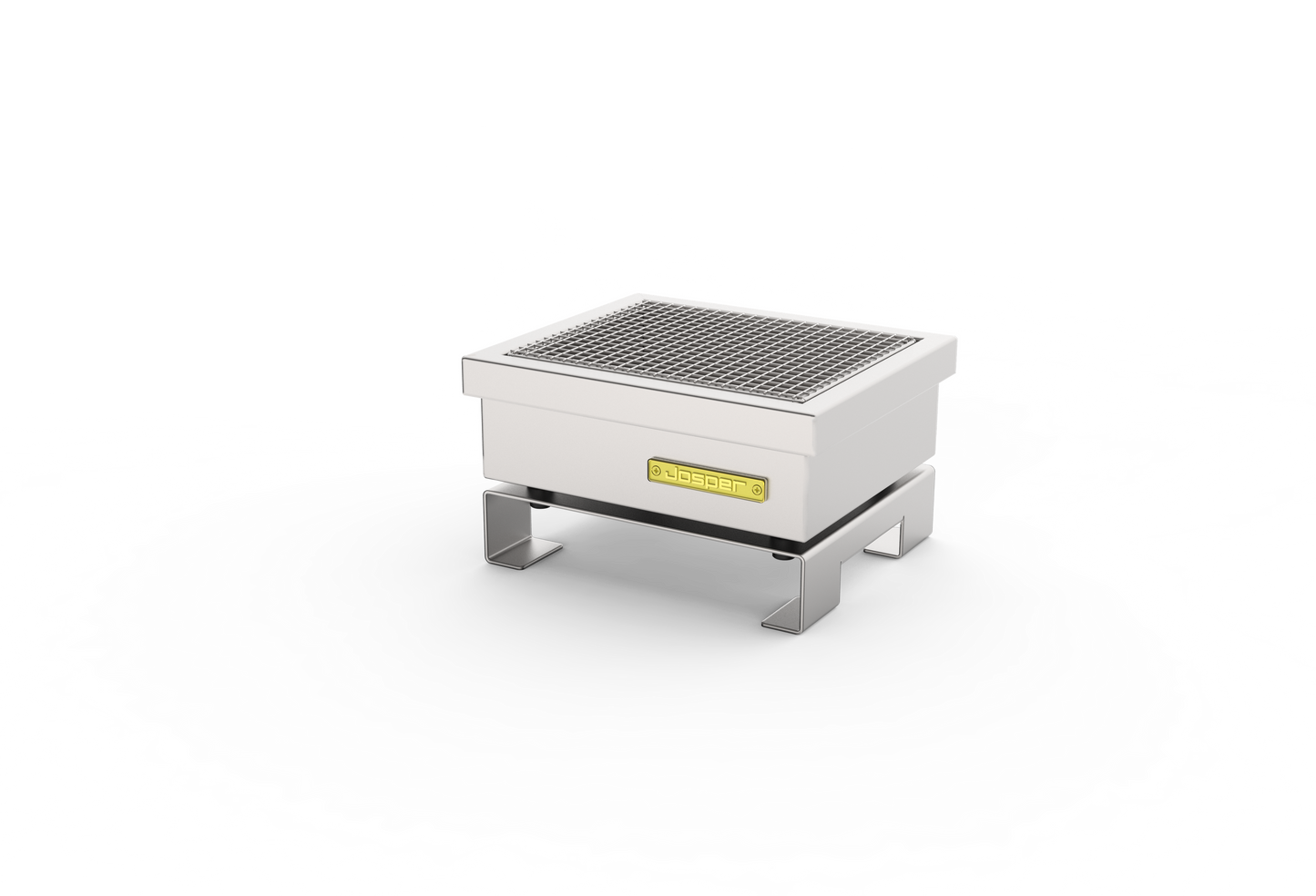 Josper HGJ-PRO S tabletop hibachi grill, side view on its stand