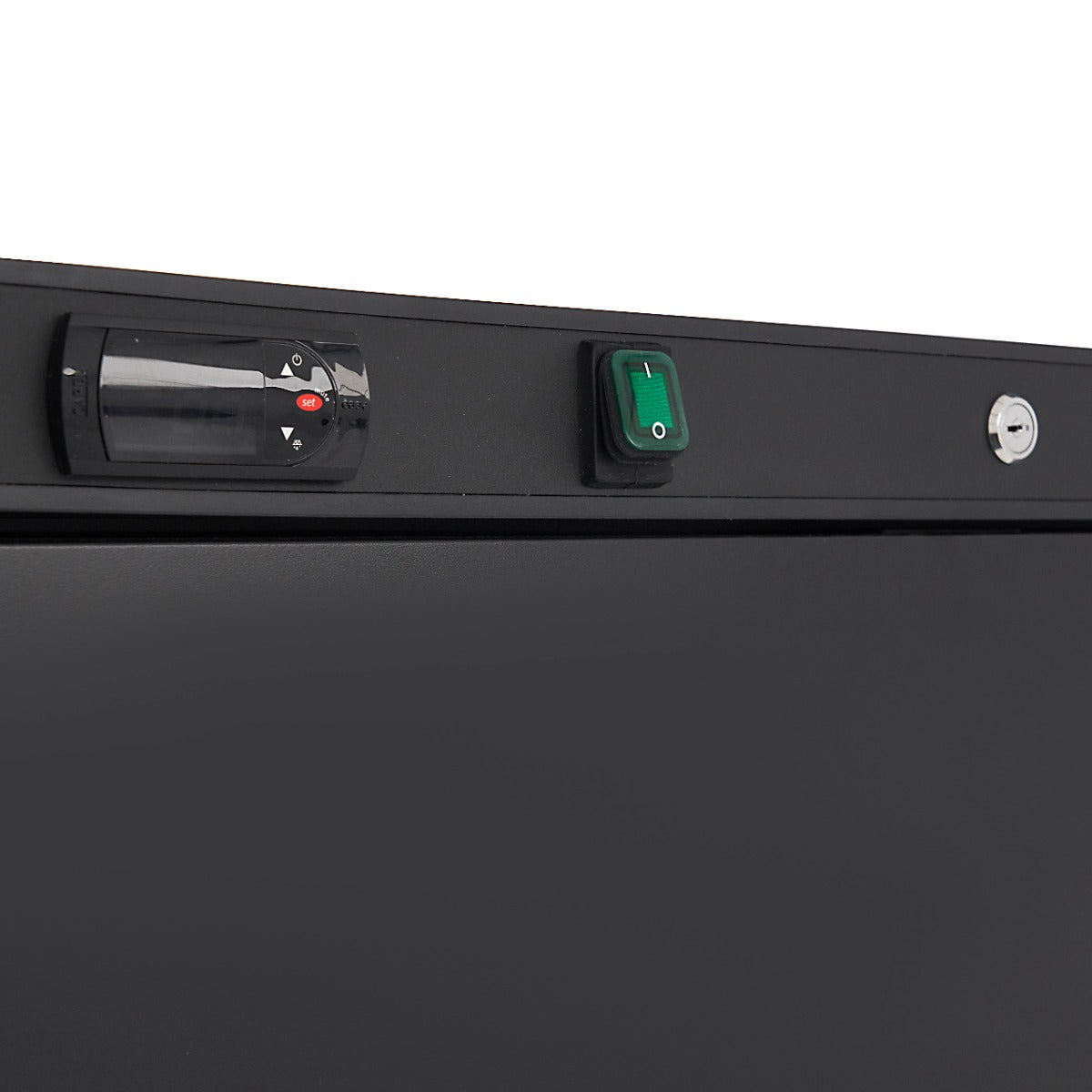 Maxima Upright Freezer, 600 L, 6 Fixed Shelves, Black, additional view