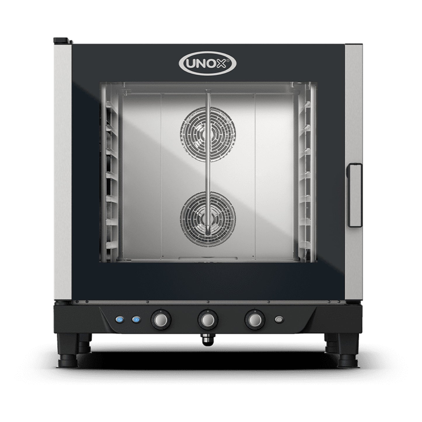 Unox CHEFLUX XV593 electric convection oven, 7 GN 1/1 trays, glass door with knob controls