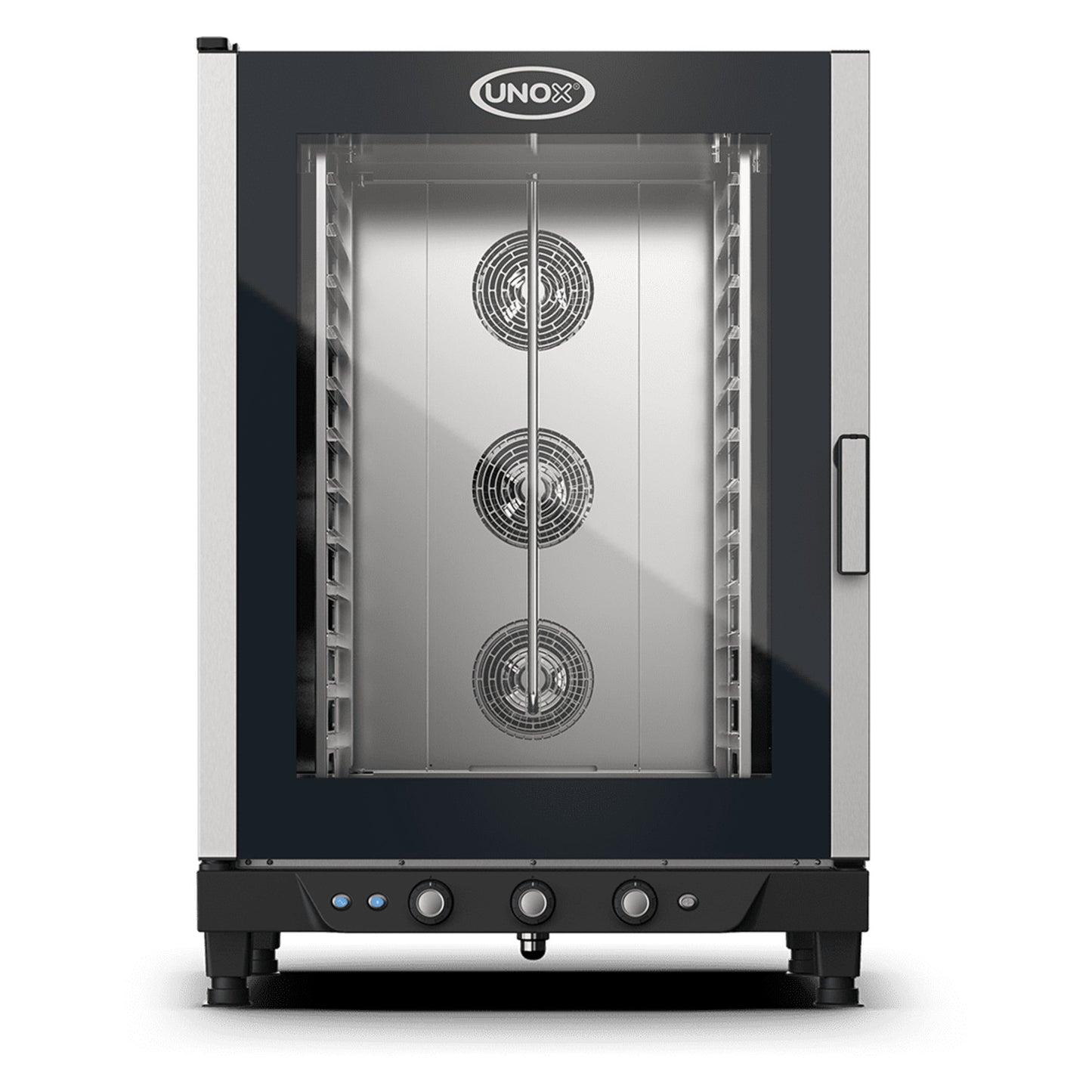 Unox CHEFLUX XV893 electric convection oven, 12 GN 1/1 trays, glass door with knob controls