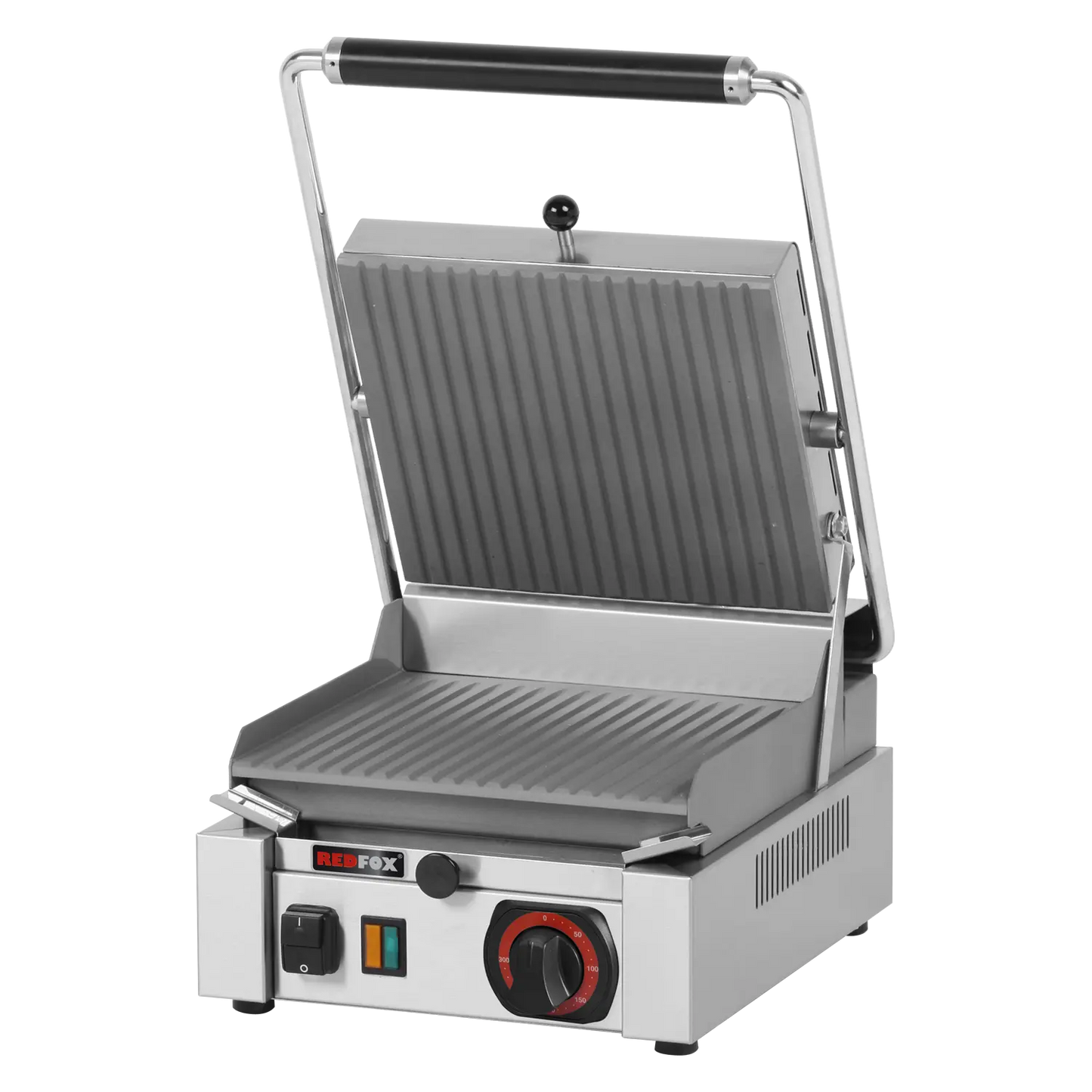 Panini grill grooved electric grooved upper plate 26x24 230 V | REDFOX - PS 2010 R