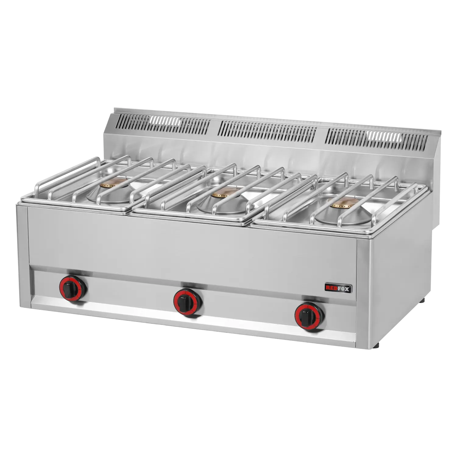 Cooking range gas 3x burner without cabinet | REDFOX - SP 90/3 GLS