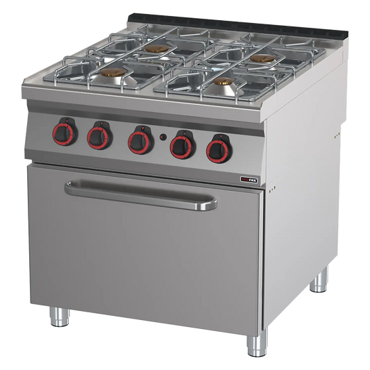 Cooking range gas with oven 2/1 | REDFOX - SPT 90/80 21 G