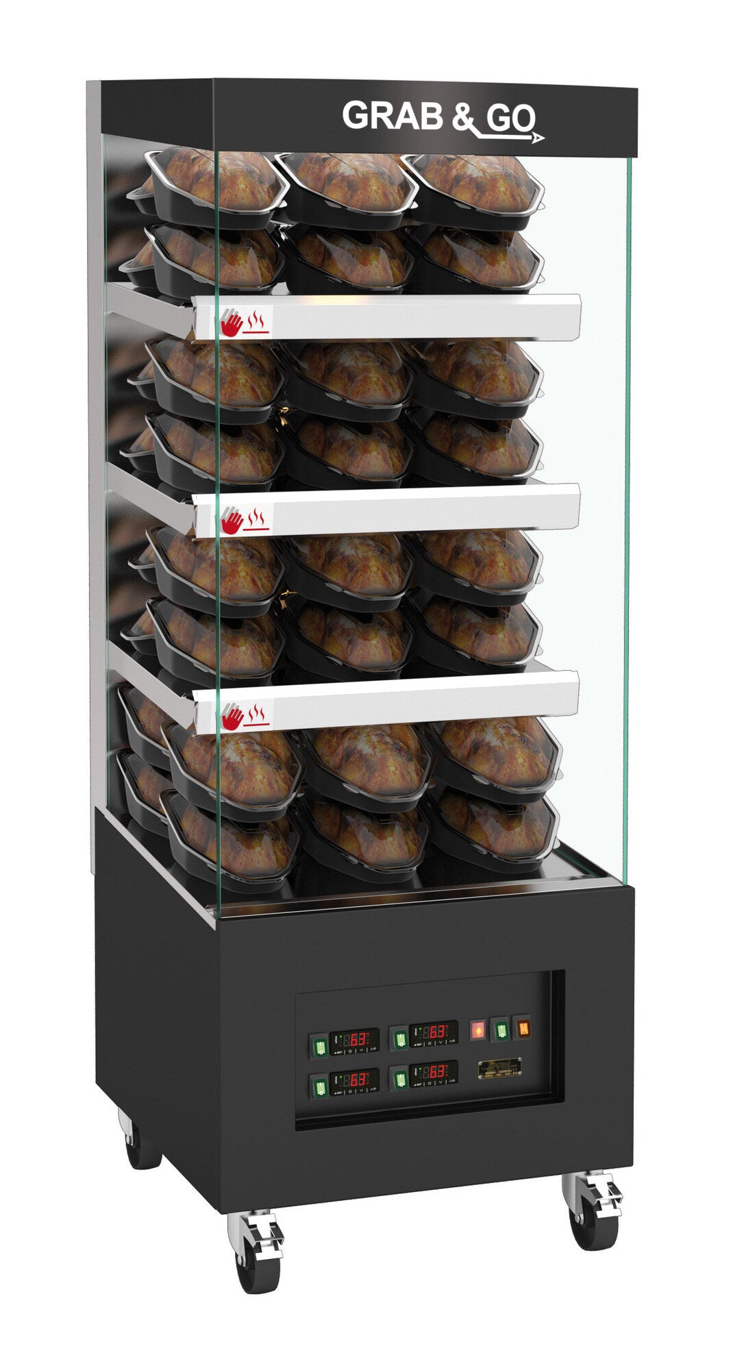 Saro 6MCV4LS.I warming showcase, stainless steel