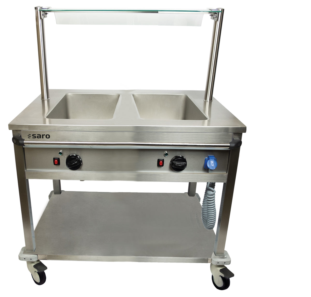 Saro BTS-2 bain marie trolley, stainless steel