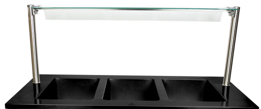 Saro spit guard for BTS-3, stainless steel and glass