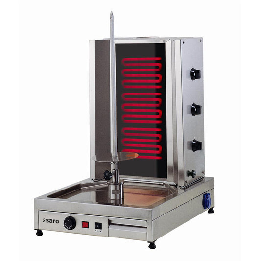 Saro ED3 electric kebab grill, three heating elements