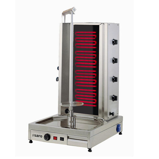 Saro ED4 electric kebab grill, four heating elements