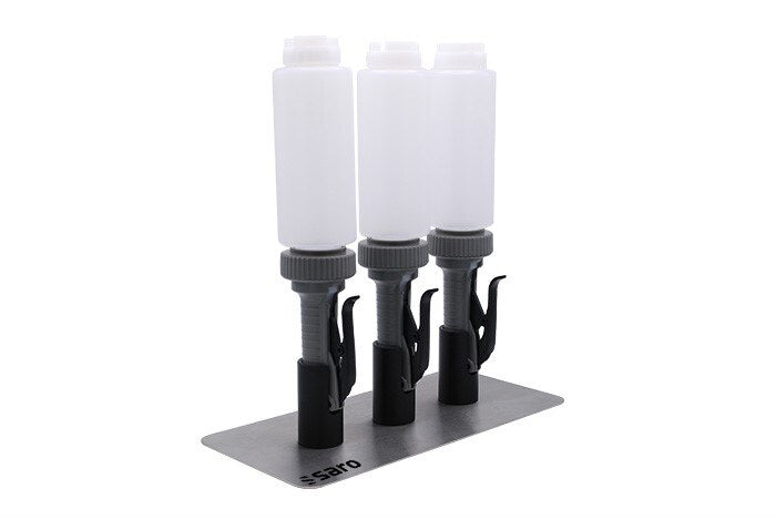 Saro PP-003 portion pump, three-pump stand