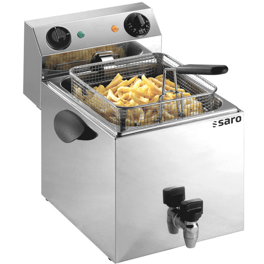 Saro PROFRI 8 V countertop fryer with drain tap
