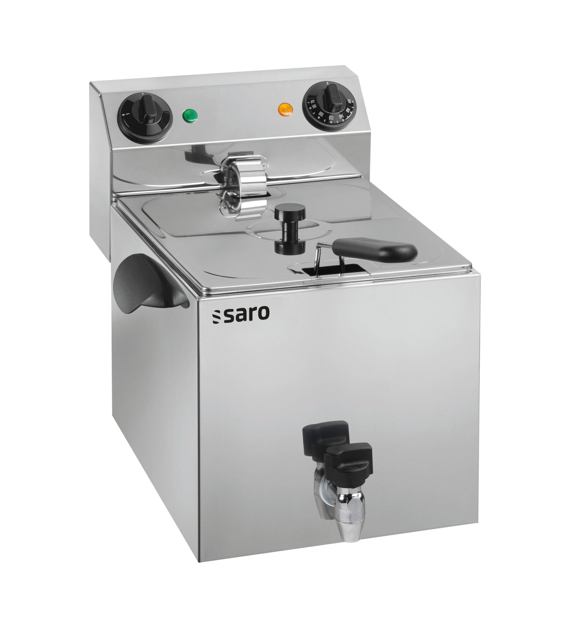 Saro PROFRI 10 countertop fryer with drain tap