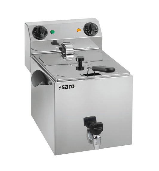 Saro PROFRI 10 countertop fryer with drain tap