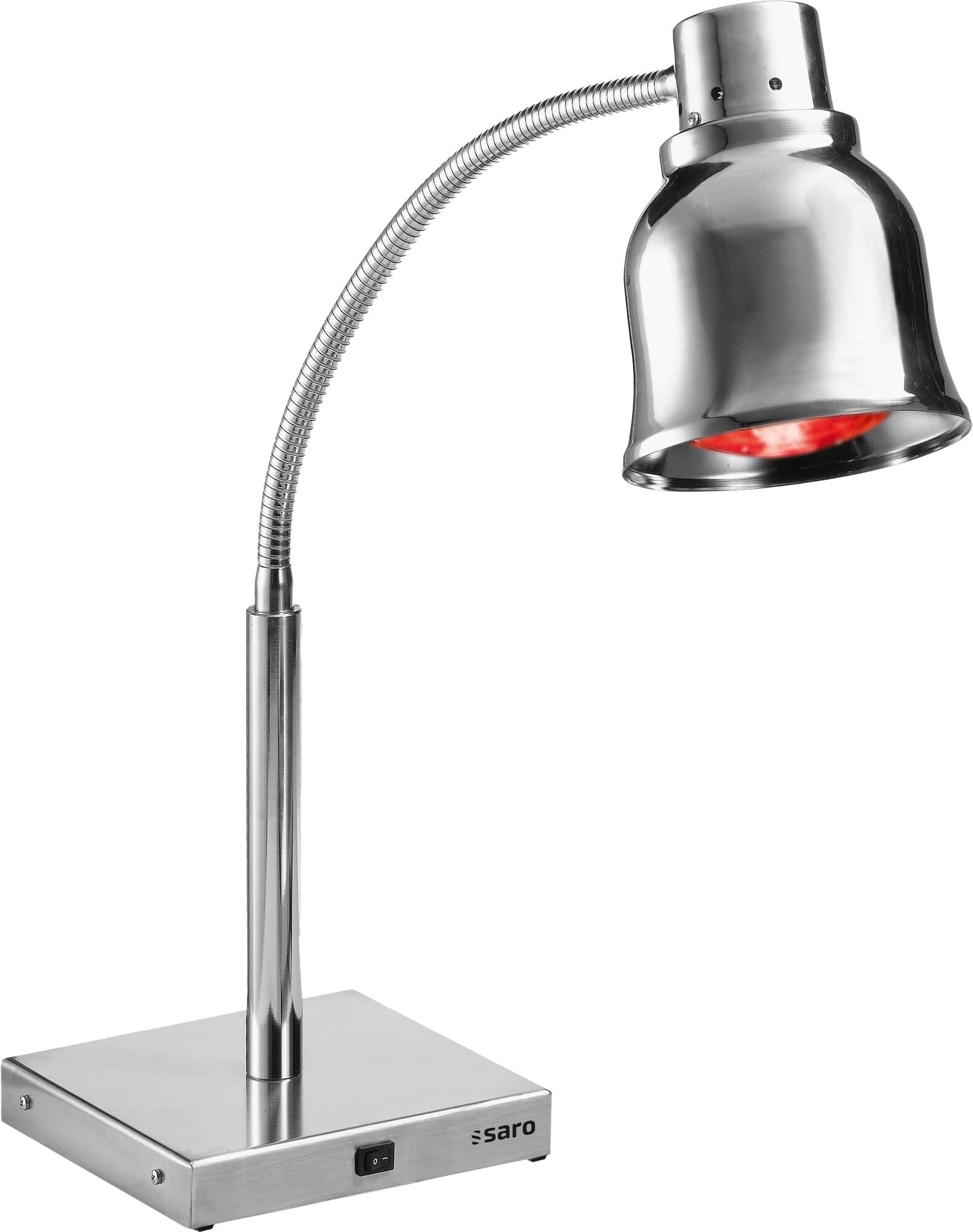Saro PLC 250 heat lamp, stainless steel base