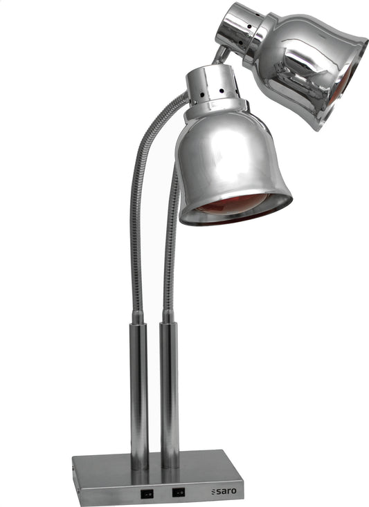 Saro PLC 500 heat lamp, twin gooseneck