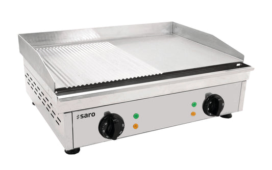 Saro FRY TOP GM 610 M electric griddle, half grooved plate