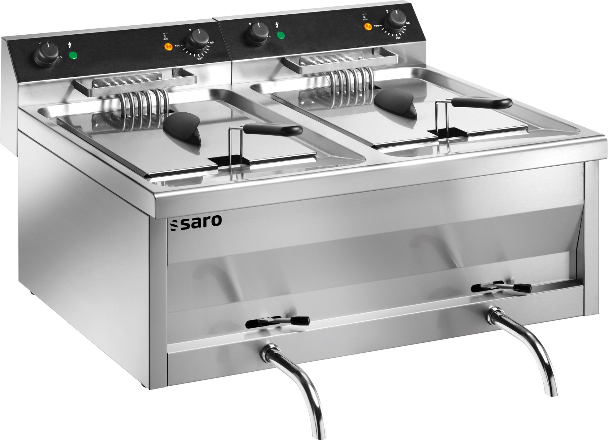 Saro GASTROLINE 12+12V twin-tank countertop fryer