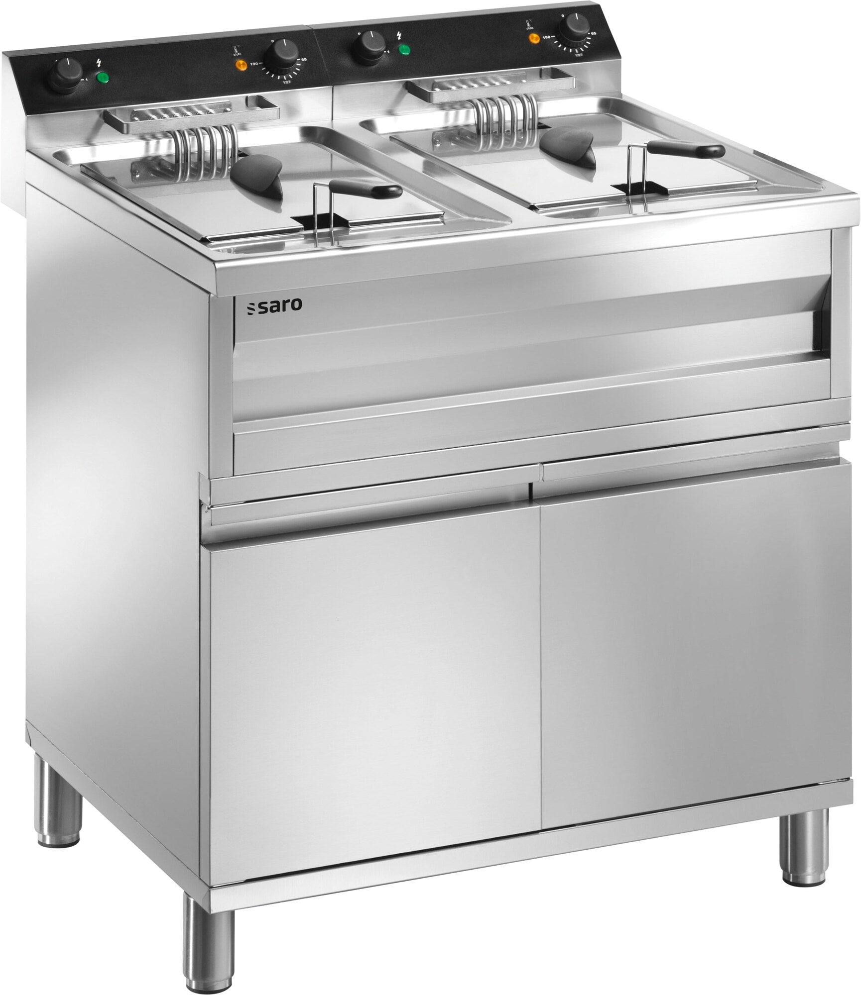 Saro GASTROLINE 12+12VS freestanding floor fryer