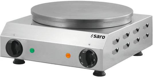 Saro GILLES crêpe maker, stainless steel with cast iron plate