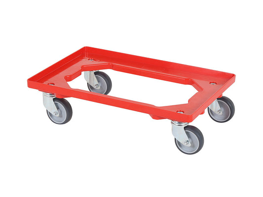 Saro TR Red transport dolly, red ABS plastic frame
