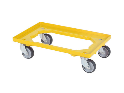 Saro TR Yellow transport dolly, yellow ABS plastic frame