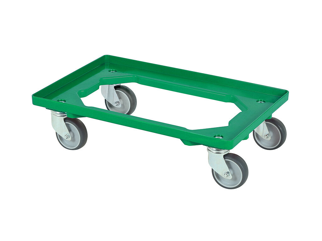 Saro TR Green transport dolly, green ABS plastic frame