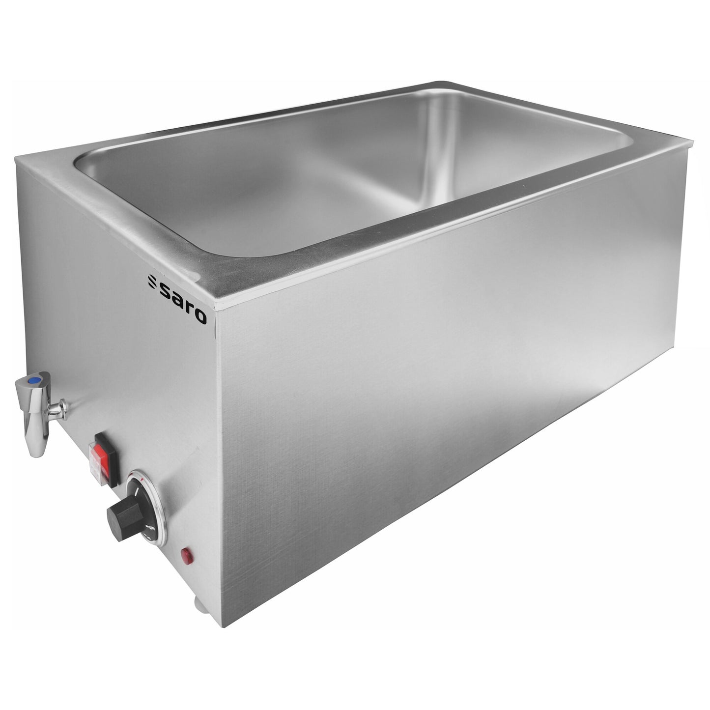 Saro WT 150 bain-marie, stainless steel bath with drain tap