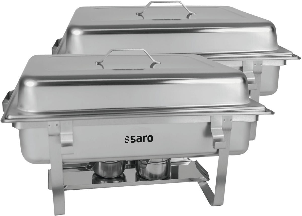 Saro ELENA chafing dish twin-pack, stainless steel