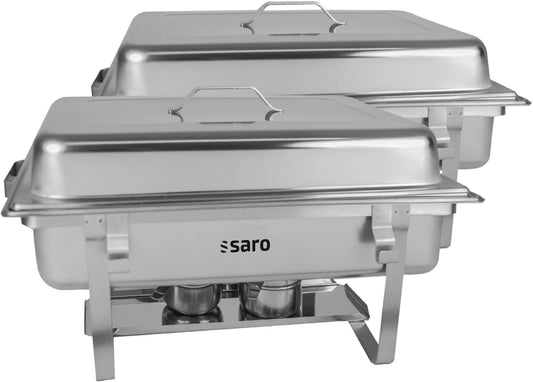 Saro ELENA chafing dish twin-pack, stainless steel