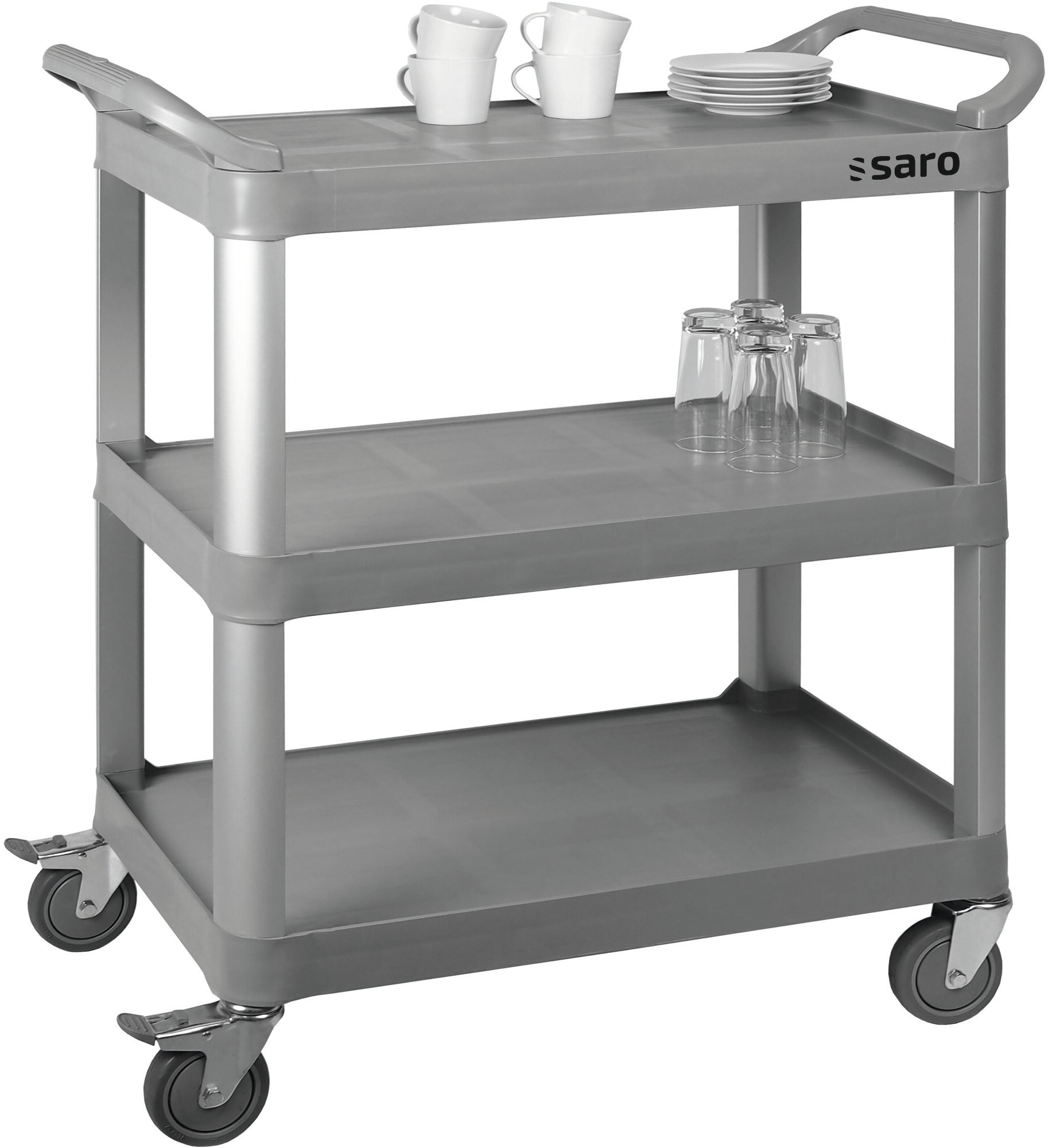 Saro ZENJA serving trolley, three shelves