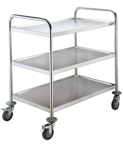 Saro BASTIAN serving trolley, stainless steel