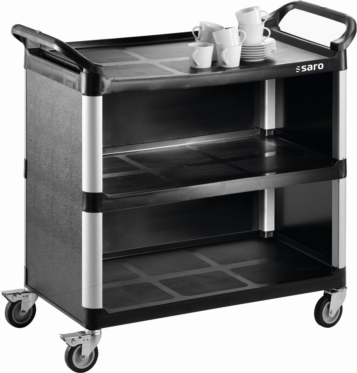 Saro ZOKA 2 serving trolley, three shelves