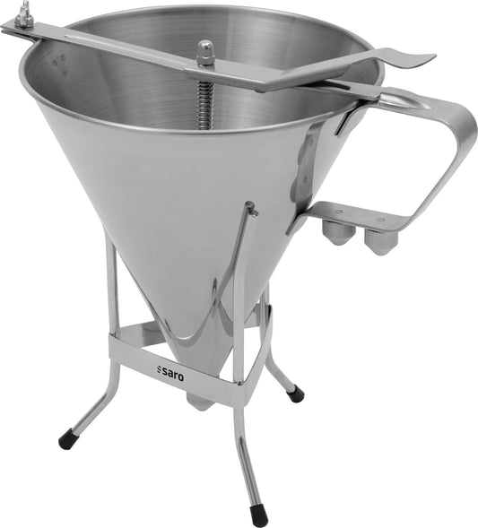 Saro PT-3 portioning funnel, stainless steel