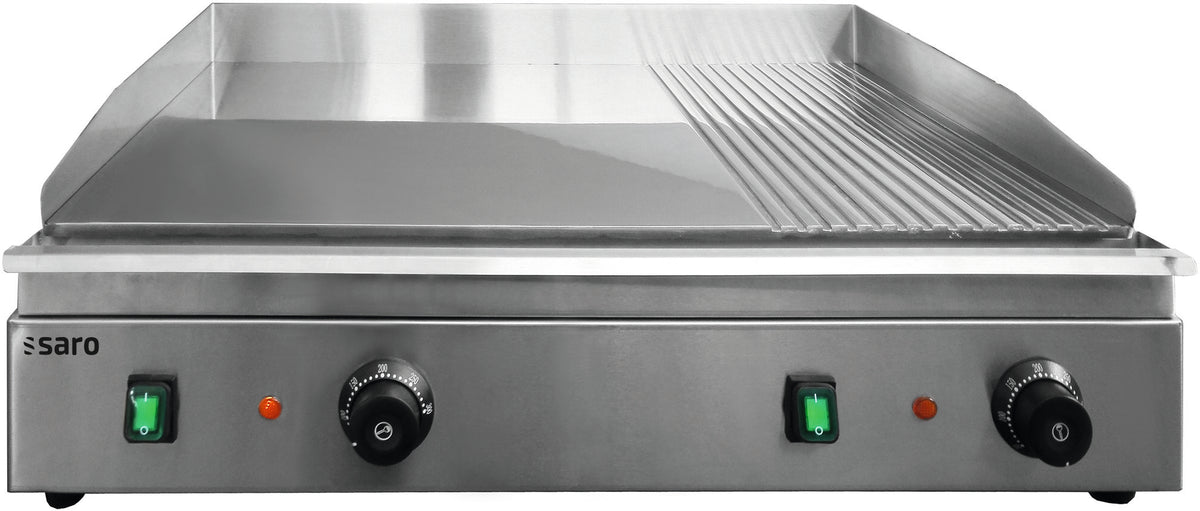 Saro COMO electric griddle, chrome-plated plate
