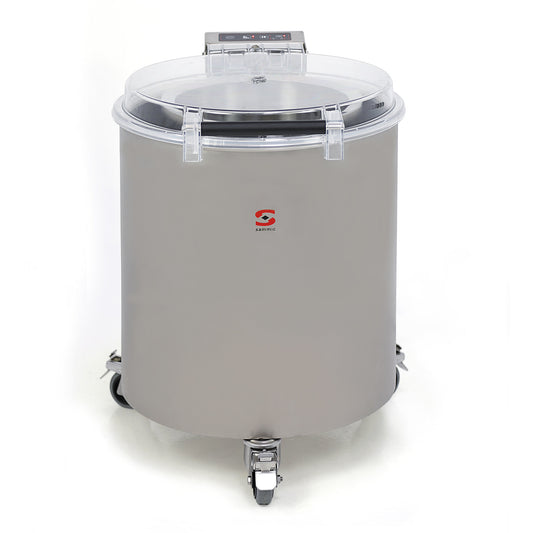 Saro ES-100 salad spinner, drum on castors