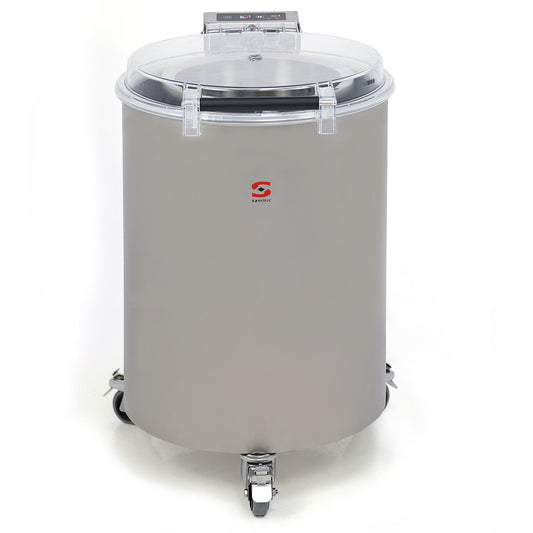 Saro ES-200 salad spinner, drum on castors