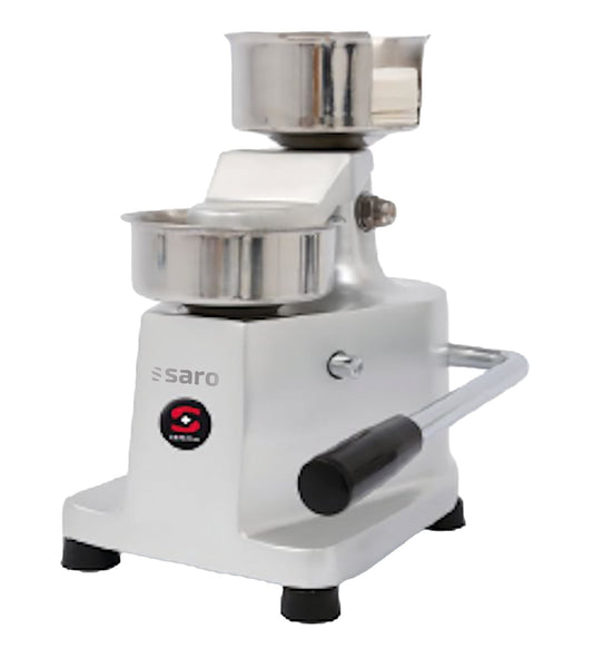 Saro TIL hamburger press, anodised aluminium
