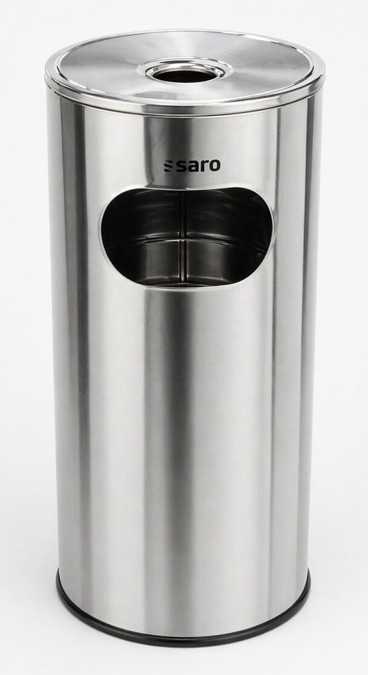 Saro REMCO waste bin and ashtray, stainless steel