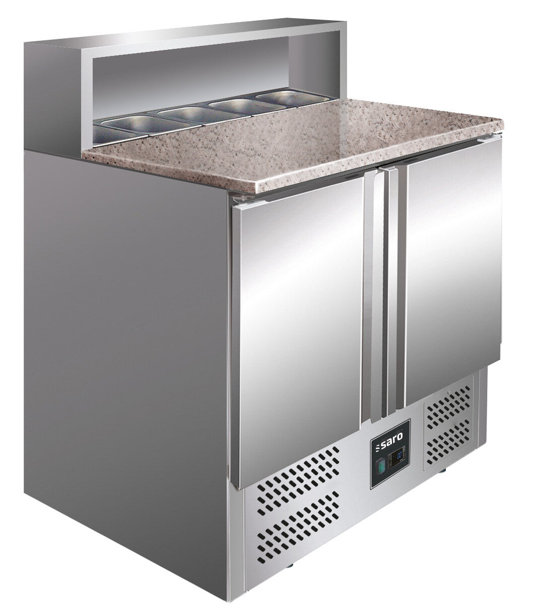 Saro GIANNI PS 900 pizza prep table, stainless steel and granite