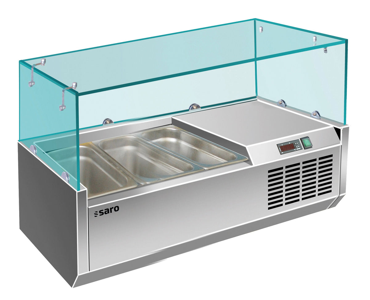Saro VRX 955/380 table top display, stainless steel