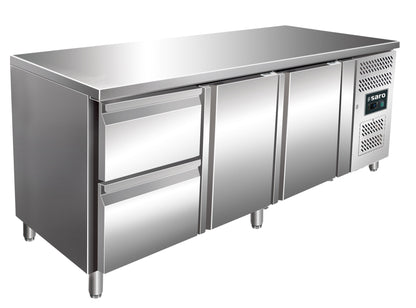 Saro KYLJA 3110 TN cooling table, 2 doors and drawers