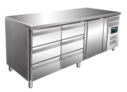 Saro KYLJA 3150 TN cooling table, 1 door and drawers