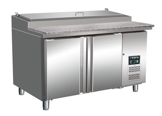 Saro SH 1500 prep table, granite worktop