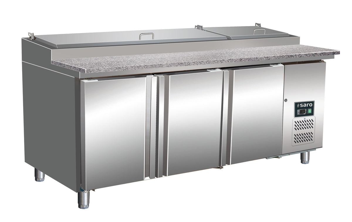 Saro SH 2000 prep table, granite worktop